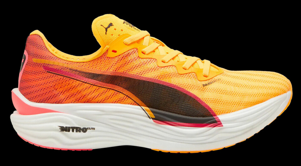 Puma Deviate Nitro Elite 3:Puma-skoen er en mer allsidig og holdbar sko enn Asics-skoen. Den gir også litt bedre stabilitet og støtte. (Foto: Puma) Puma Deviate Nitro Elite 3: Puma-skoen er en mer allsidig og holdbar sko enn Asics-skoen. Den gir også litt bedre stabilitet og støtte. (Foto: Puma)