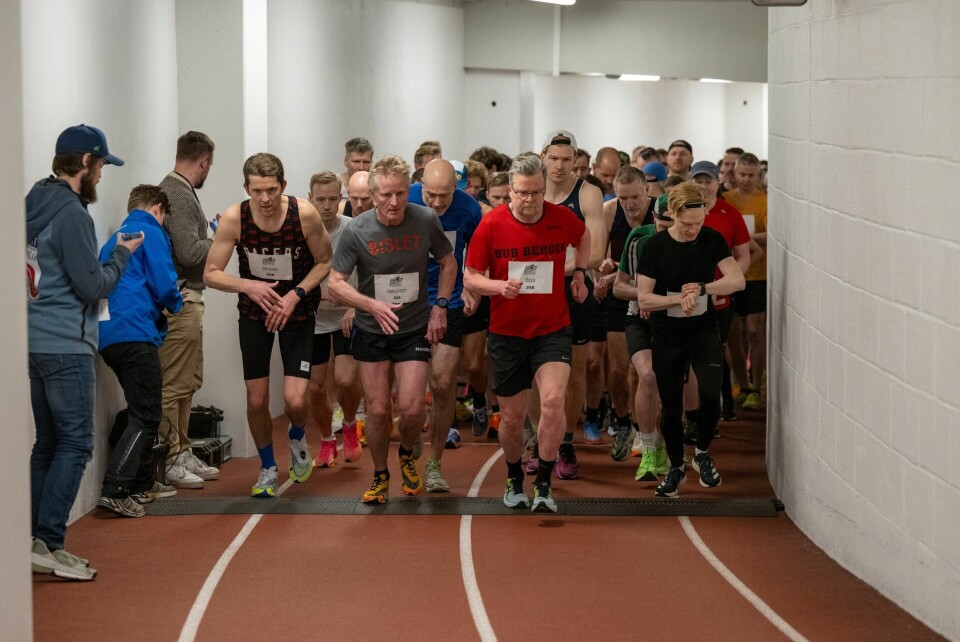 Bislett Indoor Marathon med 333 løpere på tre distanser