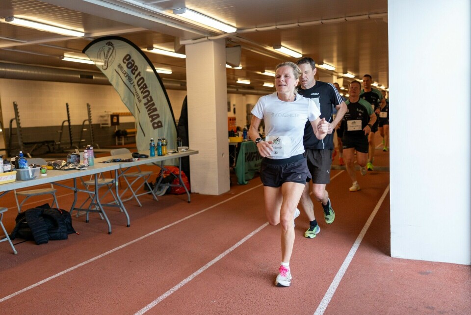 Bislett Indoor Marathon med 333 løpere på tre distanser