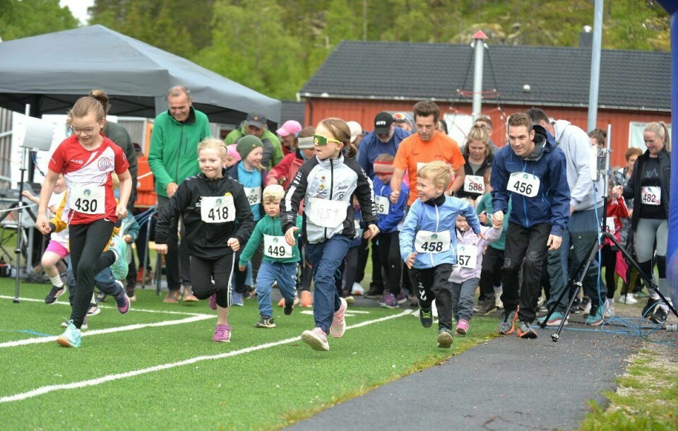 Det var løp både for store og små. (Foto: Line Fossland Blom / Namdalsavisa)