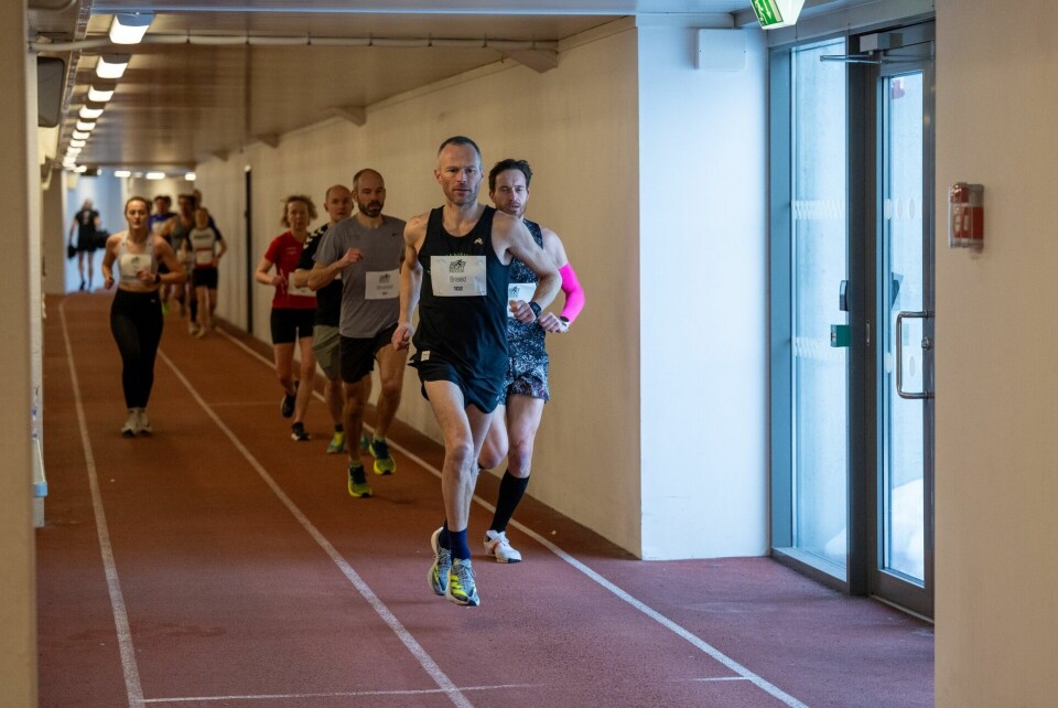 Bislett Indoor Marathon med 333 løpere på tre distanser