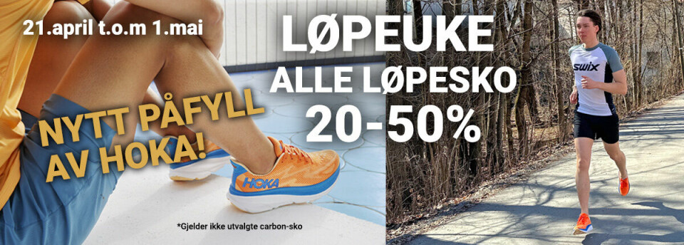 Løpeuke - Tilbud på løpesko - Nytt påfyll av Hoka!