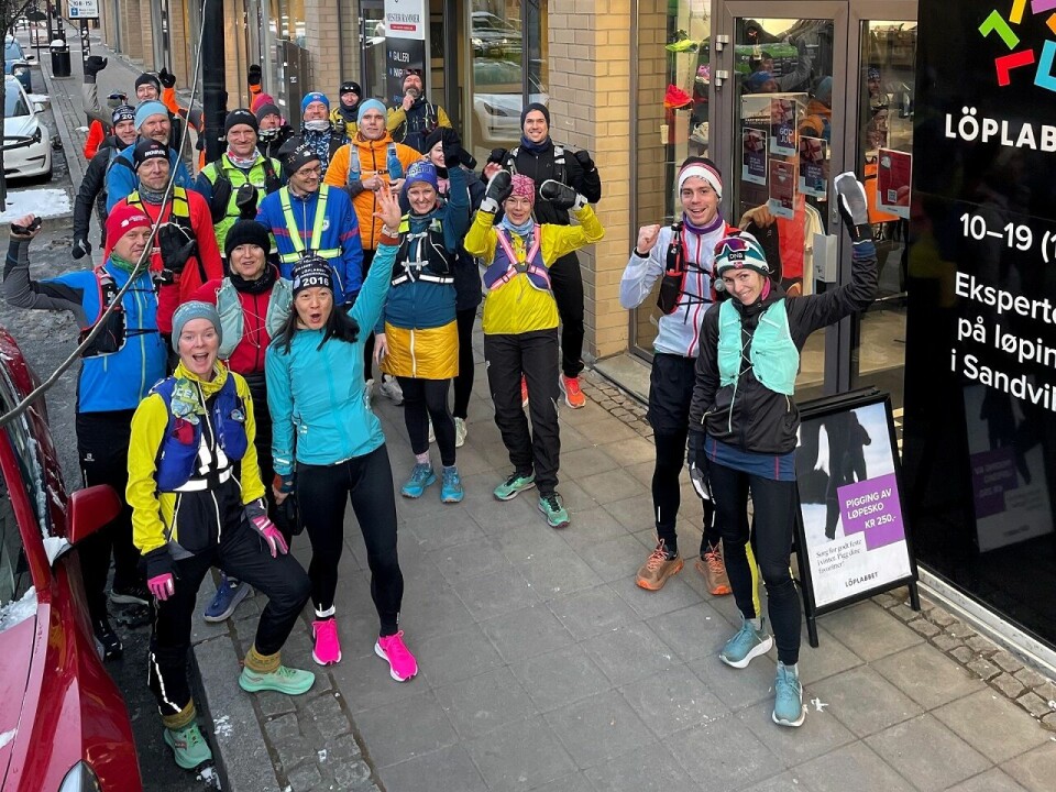 Kald, men flott Ribbemaraton fra Sandvika til Ski 3. juledag