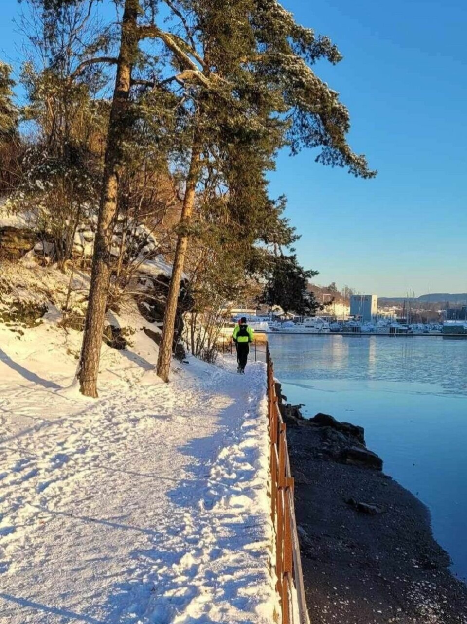 Kald, men flott Ribbemaraton fra Sandvika til Ski 3. juledag