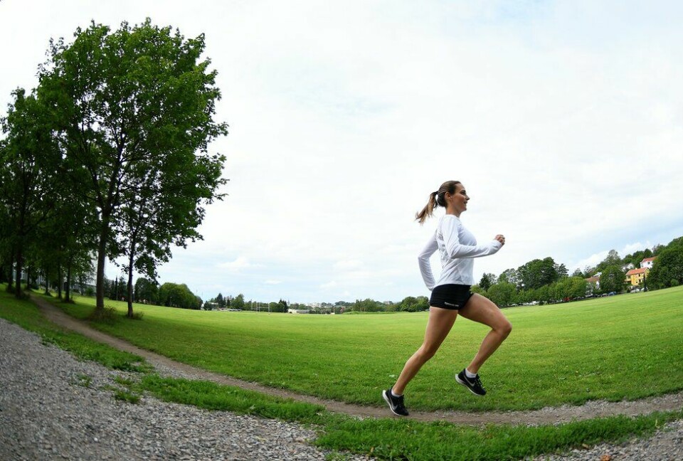 Langturene: Med mindre man trener mot maraton, så ser ikke Bjarne Vad Nilsen noen grunn til at langturene skal vare lenger enn 1,5 timer. Illustrasjonsfoto: Bjørn Johannessen Lene Sandem Hasseleid