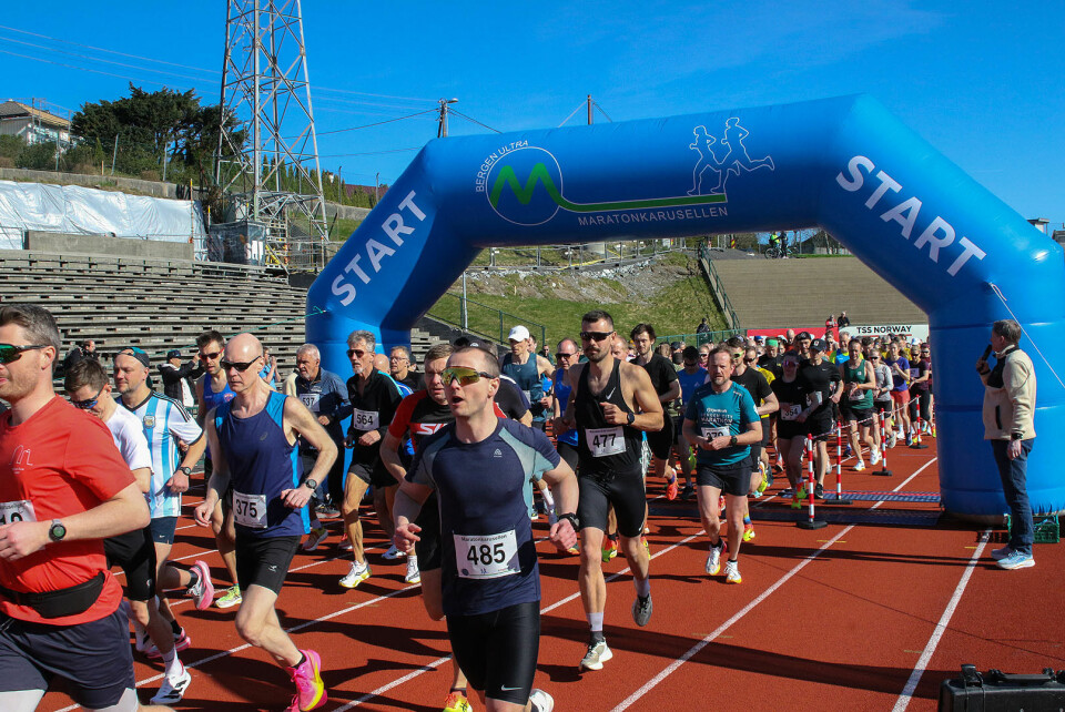 De fleste valgt å løpe den korteste distansen, halvmaraton. (Foto: Tom Roger Johansen)