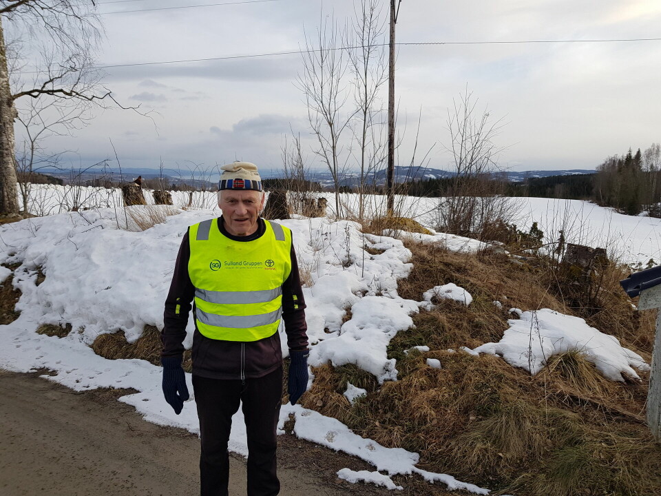 Knut Røhrsven, snart 84 og fortsatt ivrig Snøkuttrimmer.