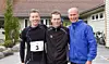 De tre beste herrene i løpet. Fra venstre, Martin Hauge-Nilsen (nummer 3) Kristian Nedregård (vinner) og Jan Ketil Vinnes (nummer 2). Foto: Solveig Nedregård