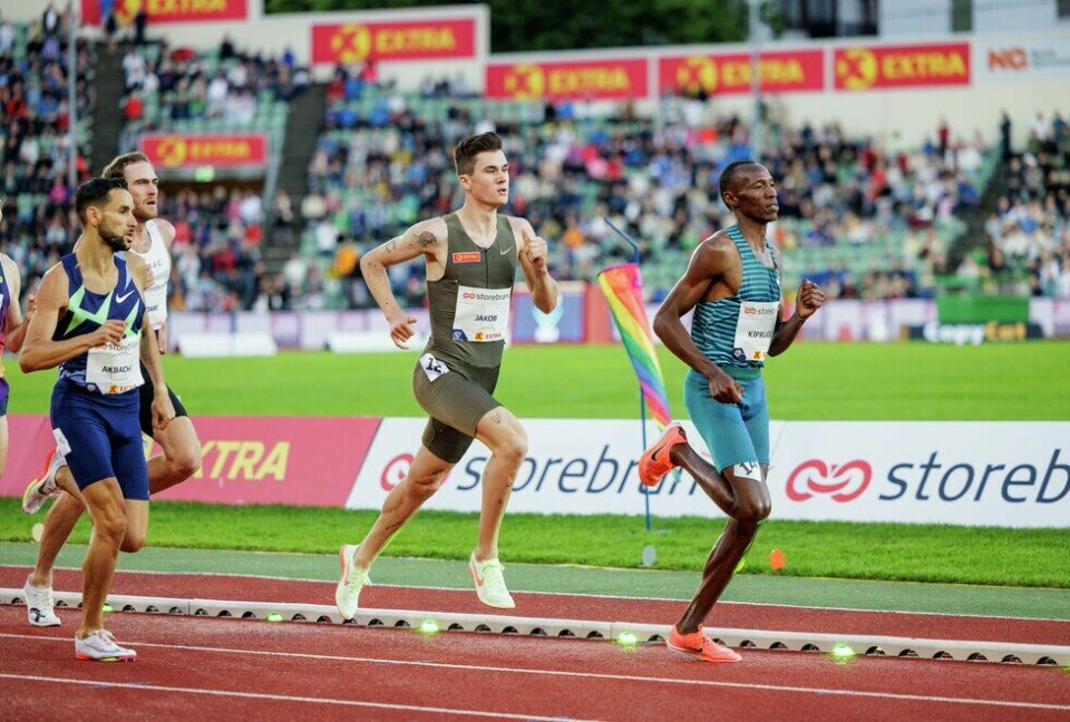 Gode resultater: Jakob Ingebrigtsen er en av dem vi kan forvente gode prestasjoner fra under Bislett Games 2023. (Foto: Sylvain Cavatz) Bislett Games - 1mile - menn - Jakob Ingebrigtsen