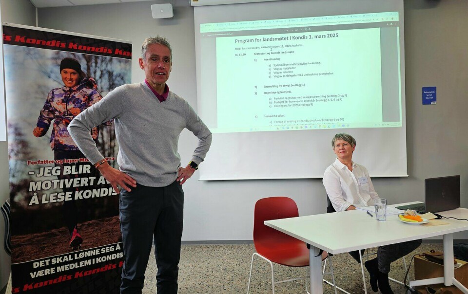 Kondispresident Tim Bennett og daglig leder Marianne Røhme åpnet landsmøtet. (Foto: Bjørn Johannessen) Kondis Landsmøte 2025 - Jessheimbadet