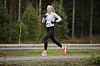 Astrid Brathaug Sørset med et nytt sub-35 minutters løp på Sand lørdag. (Foto Bjørn Hytjanstorp)
