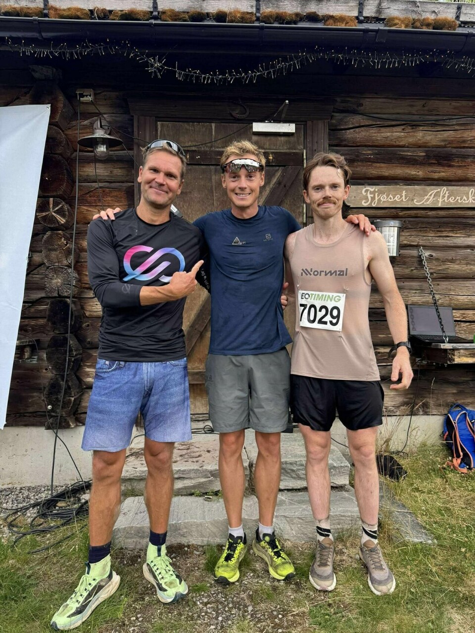 Tre raske(ste) menn på Langlaupet. (Foto: arrangøren)