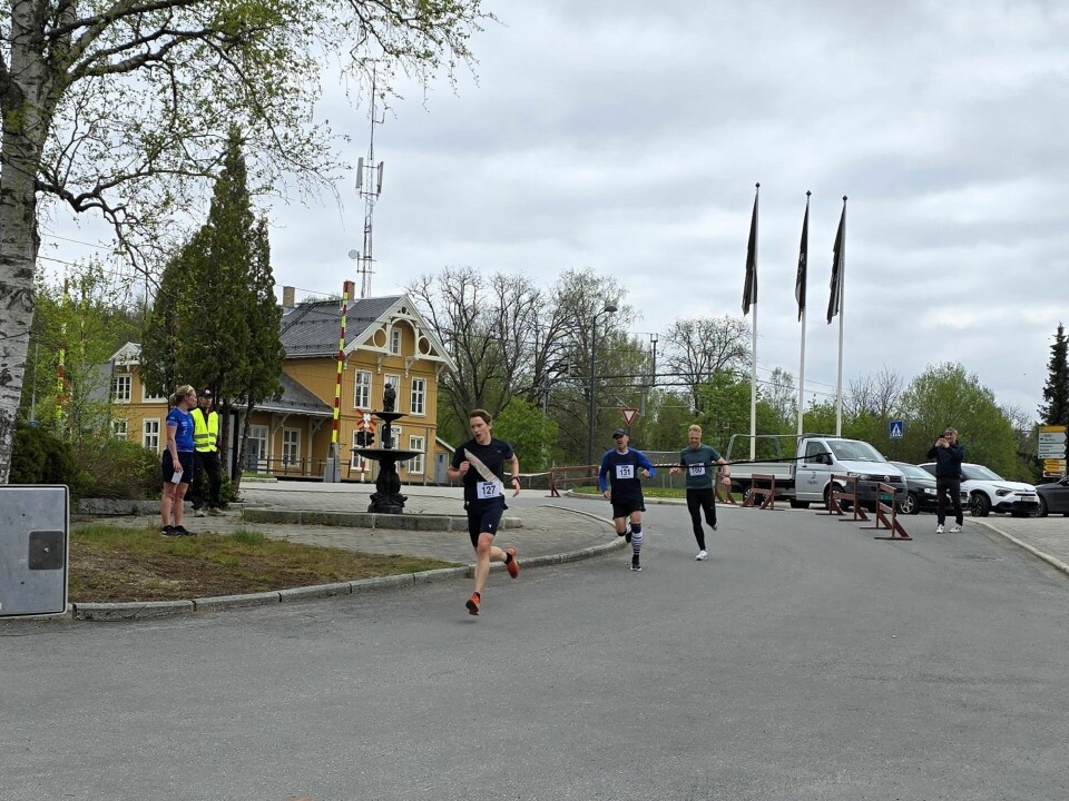 Har kamp helt til målstreken mellom Kenneth Schnelle (127), Thomas Hagen (131) og Jostein Gylterud (160).(Foto: Kristoffer Kalland)