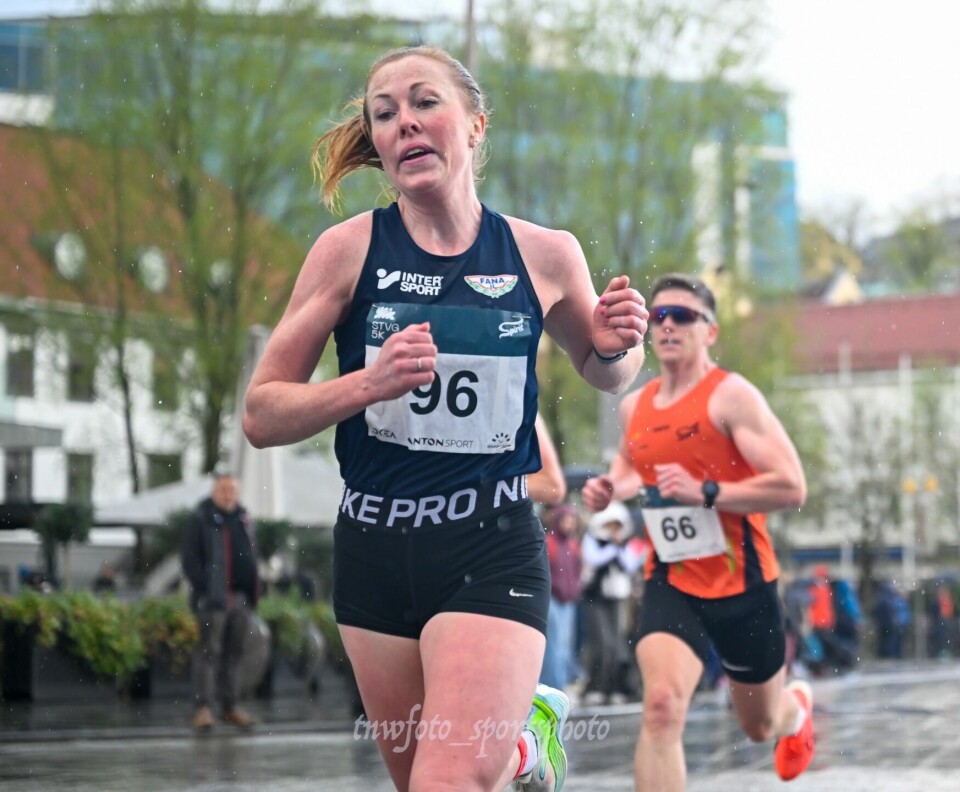 Eli Anne Dvergsdal satte ny årsbeste med sju sekunder da hun tok 2. plassen i Stavanger . Foto Trine Nessler Wichmann)