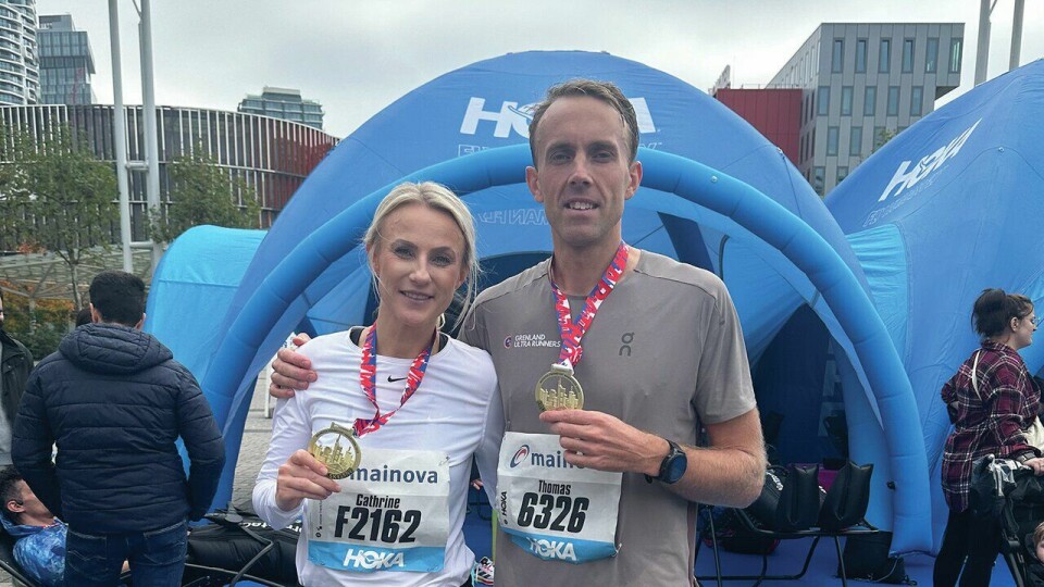 Tidsstyring: Cathrine og Thomas liker å konkurrere, og klarer å finne plass til både trening og småbarn i hverdagen. (Foto: Privat) Cathrine Aas og Thomas Kittilsen