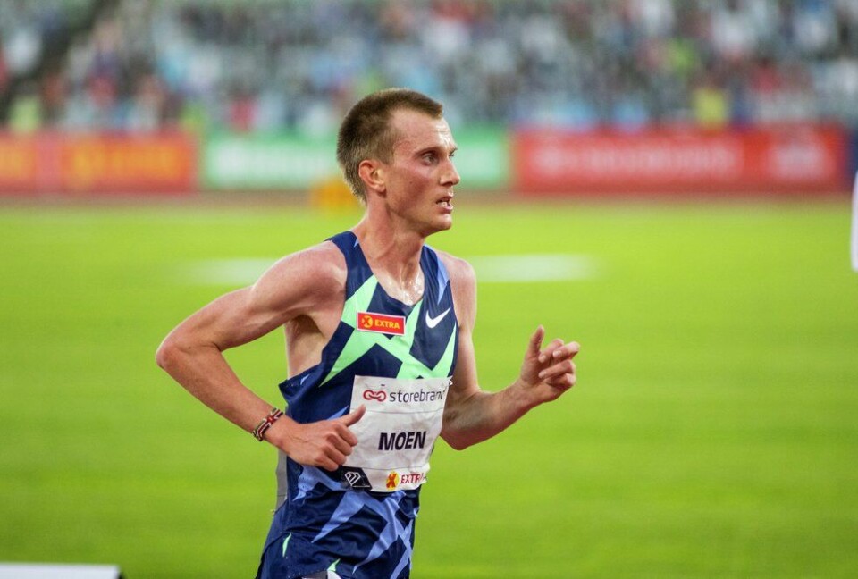 Sondre Nordstad Moen topper maratonlista for menn med god margin. Bildet er fra Impossible Games 2020 (Foto: Sylvain Cavatz) Sondre Nordstad MOEN - Bislett Games 2020