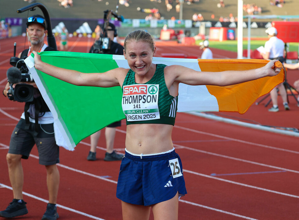 Det ble til slutt Anika Thompson som kunne vifte med det irske flagget, som markerte at den irske løperen hadde vunnet løpet.
