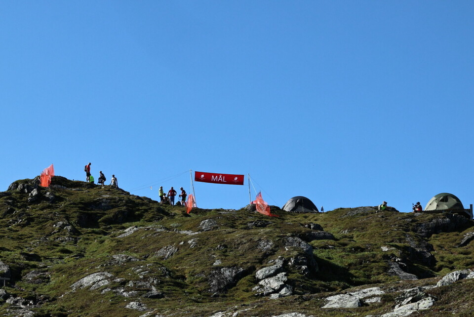 Starten på Kvasshovden Opp går i Ulvik sentrum og endar på toppen av Kvasshovden på 1013 moh. (Foto: arrangøren)