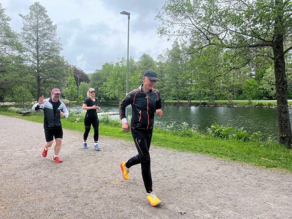 Løypa går i varierte omgivelser, med både park, dammer og skogssti. (Foto: Milla Lykke Pettersen-Ervik)