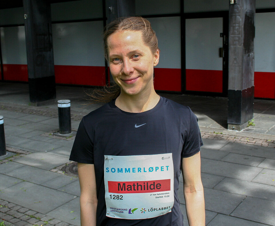 Det viste seg at det var Mathilde Knutsen som vant halvmaraton, etter at Kondis snakket med henne før løpet.