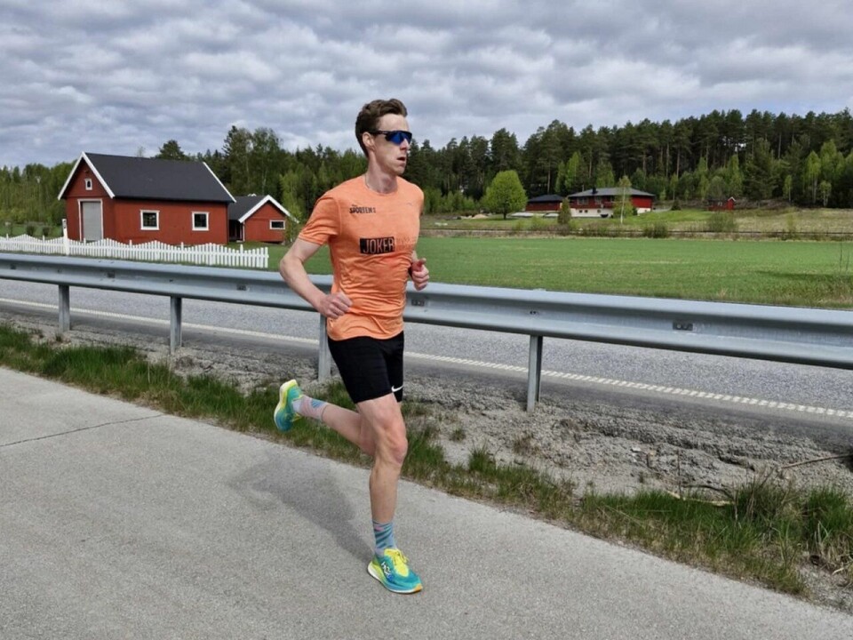 Magnus Torp Antonsen holdt 3:30-pace - og teten til mål. (Fotop: arrangøren)