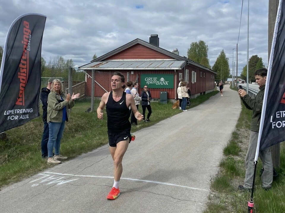 Ole Jørgen Rølsåsen perser inn til 2. plass. (Foto: arrangøren)