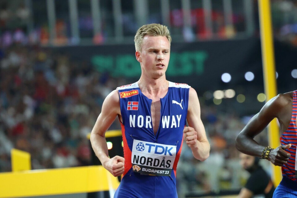 Narve Gilje Nordås åpnet Diamond League-sesongen sin med en 6. plass på 1500 meter i Doha. Her fra VM i Budapest i fjor. (Foto: Arne Dag Myking) VM Friidrett 2023 Budapest - 5000 meter menn finale - Narve Gilje Nordås