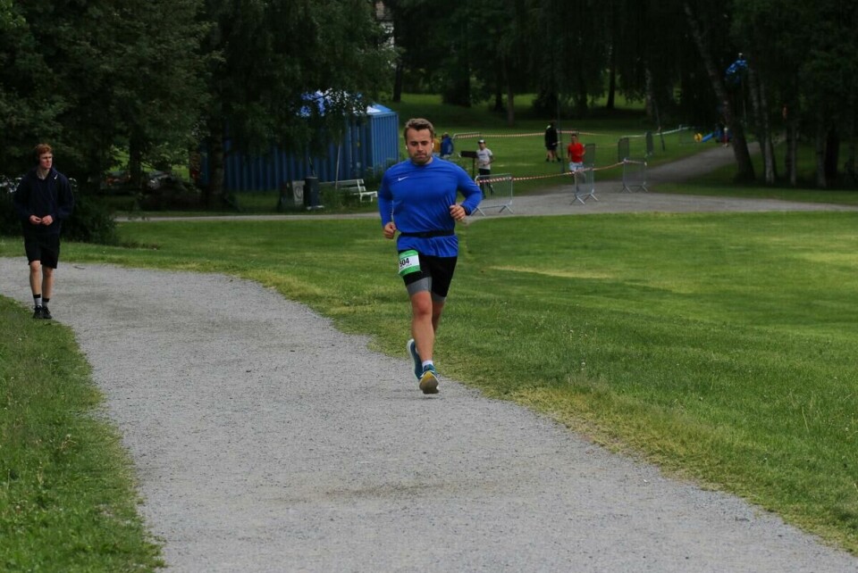 Martin Fredriksen brukte litt over 5 timer på sin 50 km.