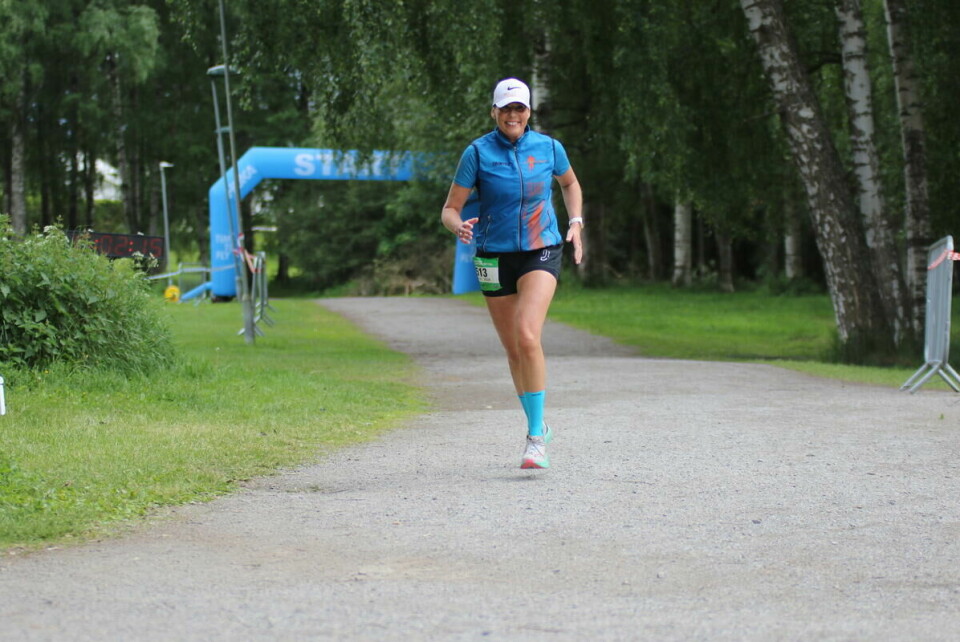 Lene Rodvang er lokalkjent i Ankerskogen men løper for Hell Ultraløperklubb.
