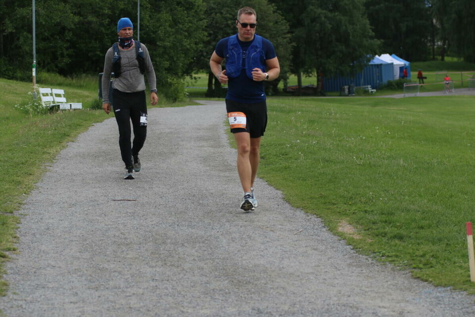 Ole Andre Framås med fire av sine 6 timer unnagjort.