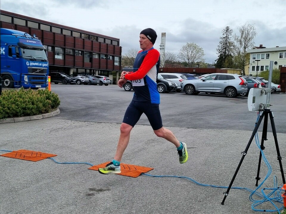 Kai Morten Martinsen, også i M50-59, klokket inn til 4. plass. (Foto: Thomas Pedersen)