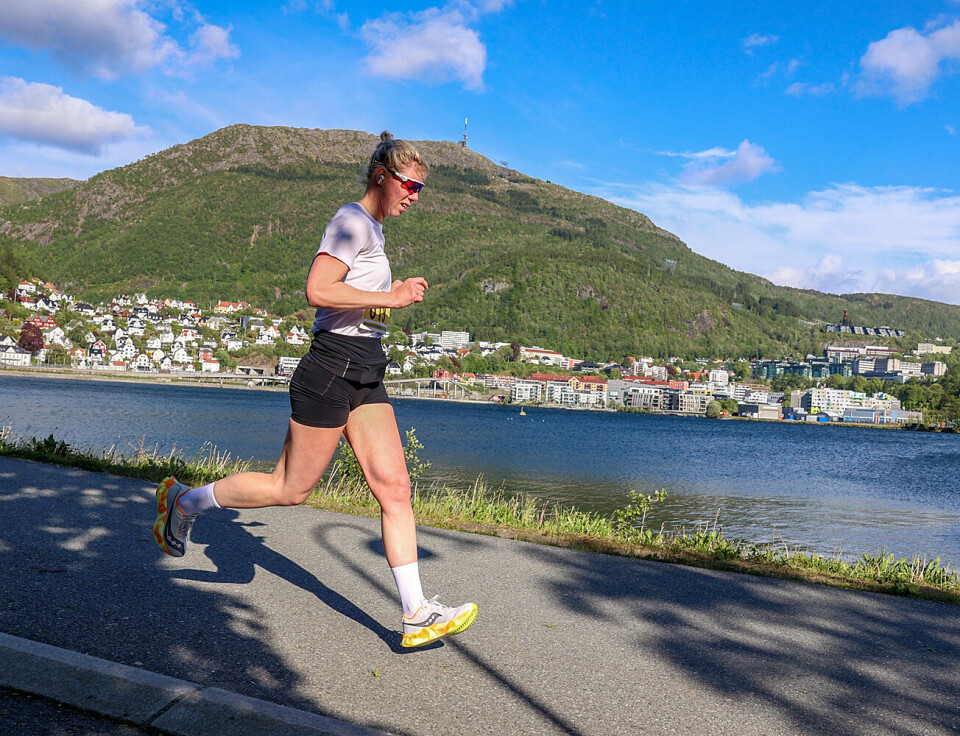 Maria Bøe Svardal løper inn til andreplassen.