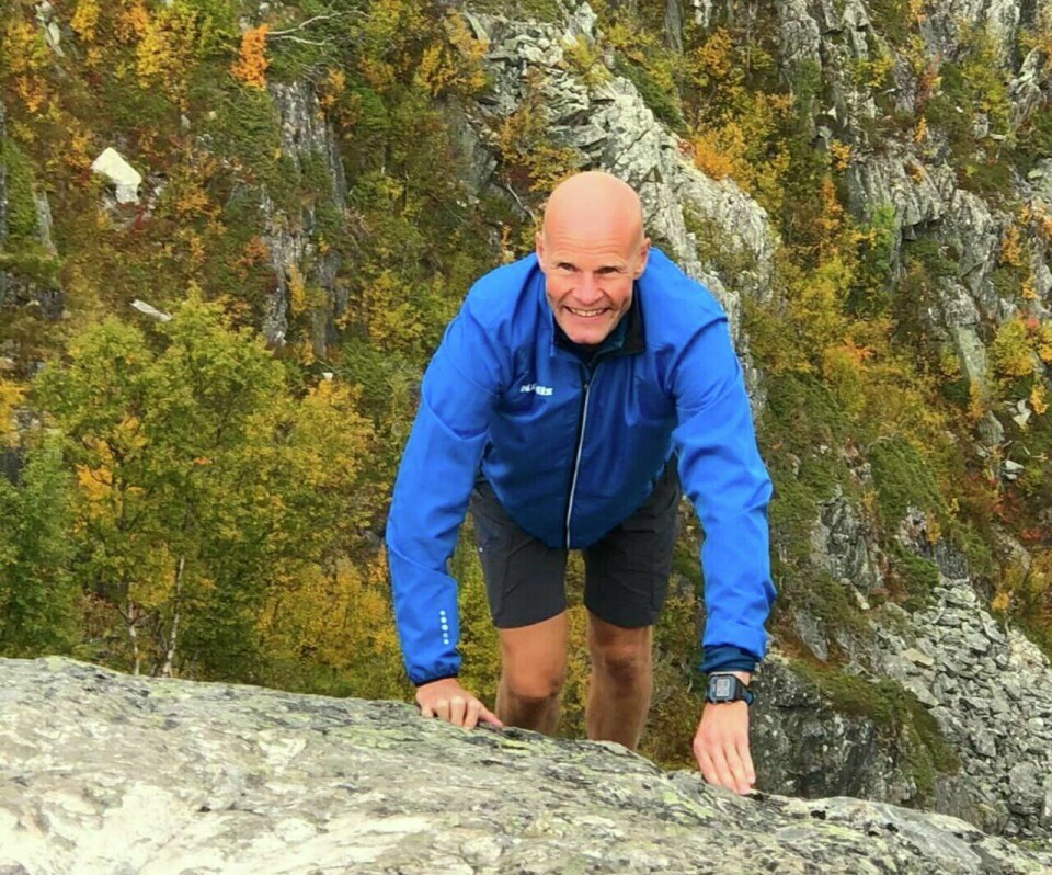 Buldring: Runar er en ivrig løper, men liker å legge inn noen økter med buldring i hverdagen. (Foto: Privat) Runar Gilberg var Kondistrener i Mar de Pulpi, Spania, oktober 2025