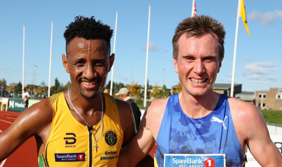 Vinner: Senay Fissehatsion vant 10-kilometeren i Norgesløpet 2023 foran Sondre Nordstad Moen. (Foto: Marianne Røhme) Senay Fissehatsion vant 10-kilometeren i Norgesløpet 2023 foran Sondre Nordstad Moen.
