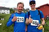 Knut Erlend Hjorth-Johansen (t.v) og Vidar Selju iTretoppsløpet på Jeløya 2019