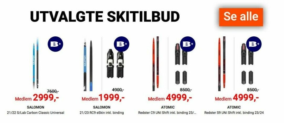 Kickstart skisesong - Supre priser!