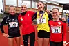 F.v: Pernille Epland (nr 3 på 10 km), Delphin Poirot (nr 4 på 5 km), Sigrid Jervell Våg (vinner av 10 km) og Vienna Søyland Dahle som ble nr 4 på 10 kilometeren. Norgesløpet 2019 på Jessheim