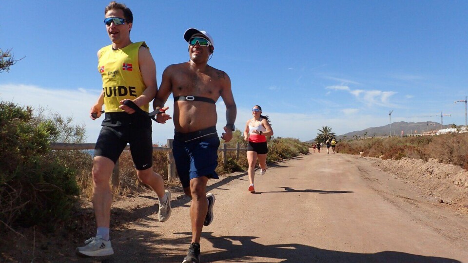 Simen Kongshaug og Henrik Claesson på treningsleir til Spania med SK Vidar og Team RP
