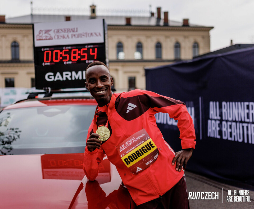 Kwizera Rodrigue fra Burundi var dagens mann med 58.54 som vinnertid. (Foto: RunCzech)