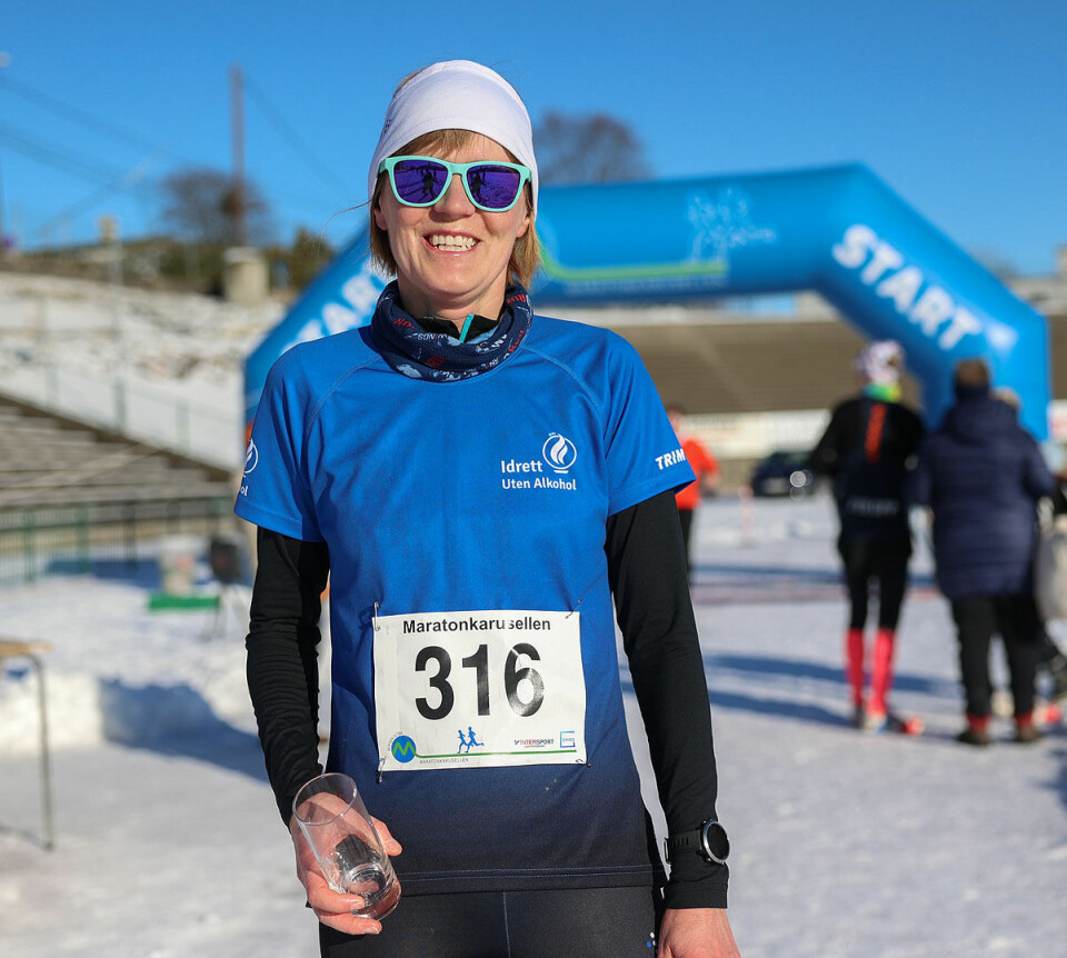 Solveig Vannes løper inn til tredjeplass på halvmaraton.