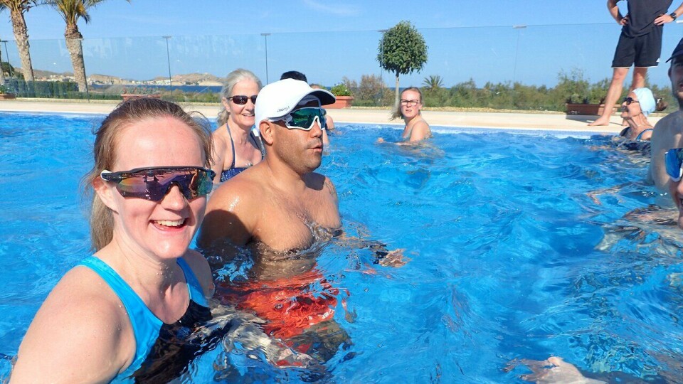 Åsne Karolius Lysberg og Henrik Claesson på treningsleir til Spania med SK Vidar og Team RP