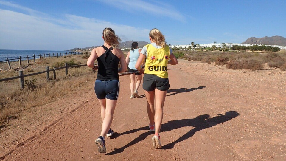 På treningsleir til Spania med SK Vidar og Team RP