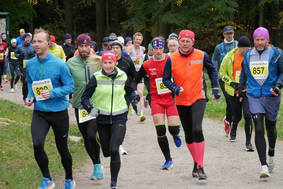 Fredrikstad Maraton arrangert i sterk nordavind og knapt med varmegrader