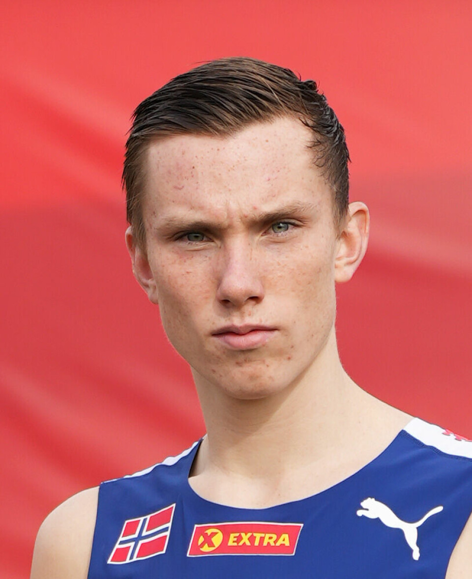 Magnus Øyen har i år som hovedmål å løpe under 3.40 på 1500 m. (Foto: Einar Børve)