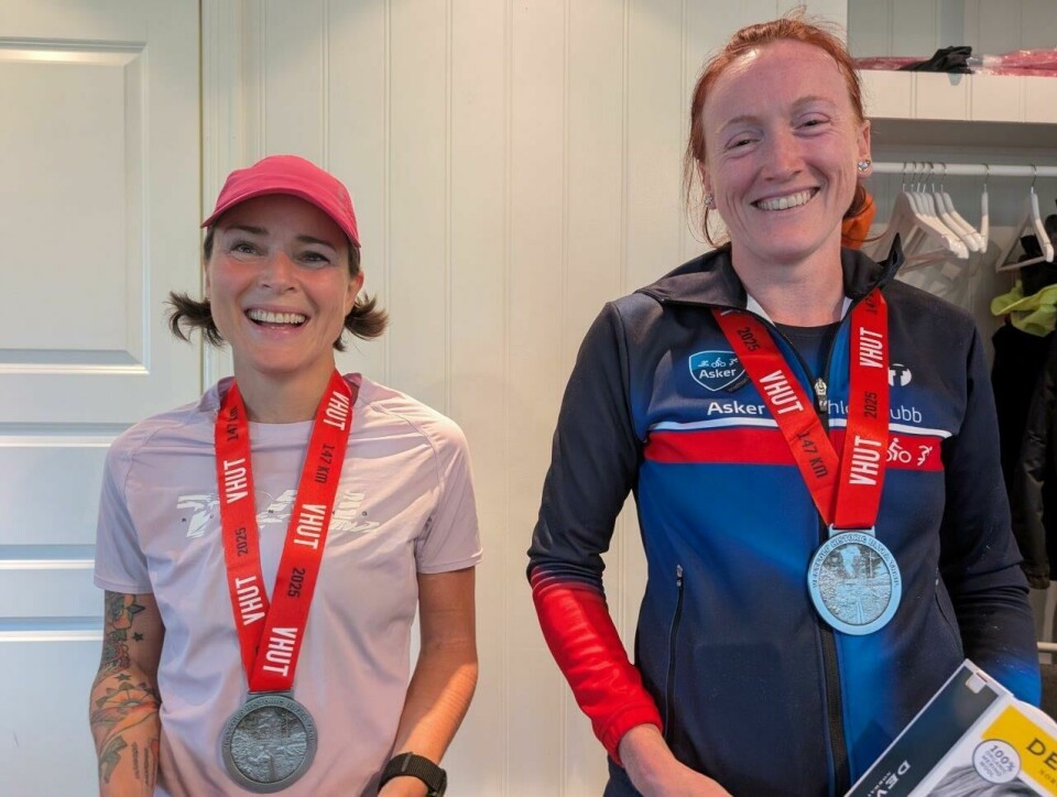 Premiepall damer 147 km:Fv. Birgitte Nyblin Austgulen (2) og Mari Brøndbo Dahl (1).