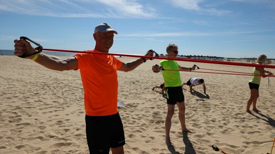 Påmeldingen åpnet for Kondis sin treningsleir i Portugal i mars 2024 Styrketrening på stranda under Kondistur til Portugal med Springtime i mars 2023