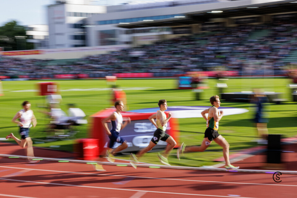 Fartsfylt 800 meter på Bislett stadion. (Foto: Sylvain Cavatz)