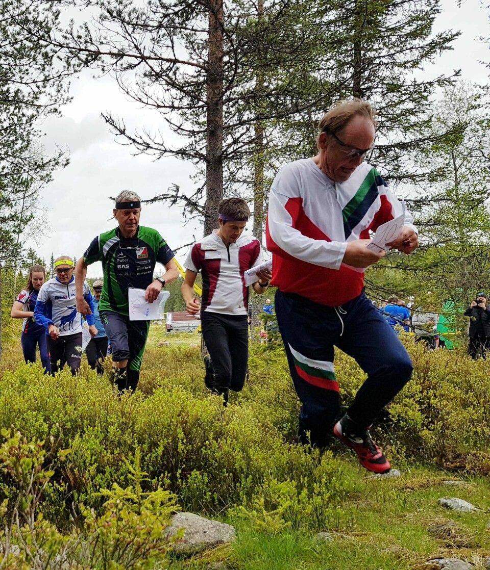 Trening og naturopplevelse går hånd i hånd når Morten Stenberg stiller opp i o-løp. (Foto: Stein Arne Nergård)