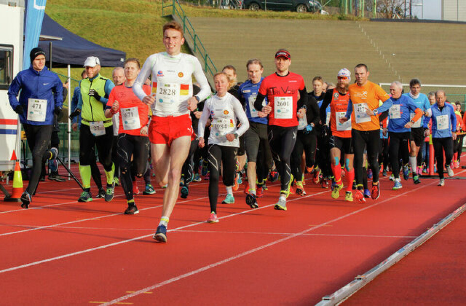 Marius Vedvik kastet ikke bort sekunder, fikk luke før det var løpt 20 meter. Kondis/Martin Huddart