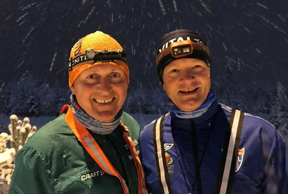 Kondistreninga Jessheim: Stein Terje Dahl (t.v) og Sverre Waagø er trenerne bak Kondistreninga Jessheim. De har som mål at treninga skal skape gode rutiner og varig løpeglede. (Foto: Marianne Røhme) Kondistreninga Jessheim, trenerne f.v: Stein Terje Dahl og Sverre Waagø